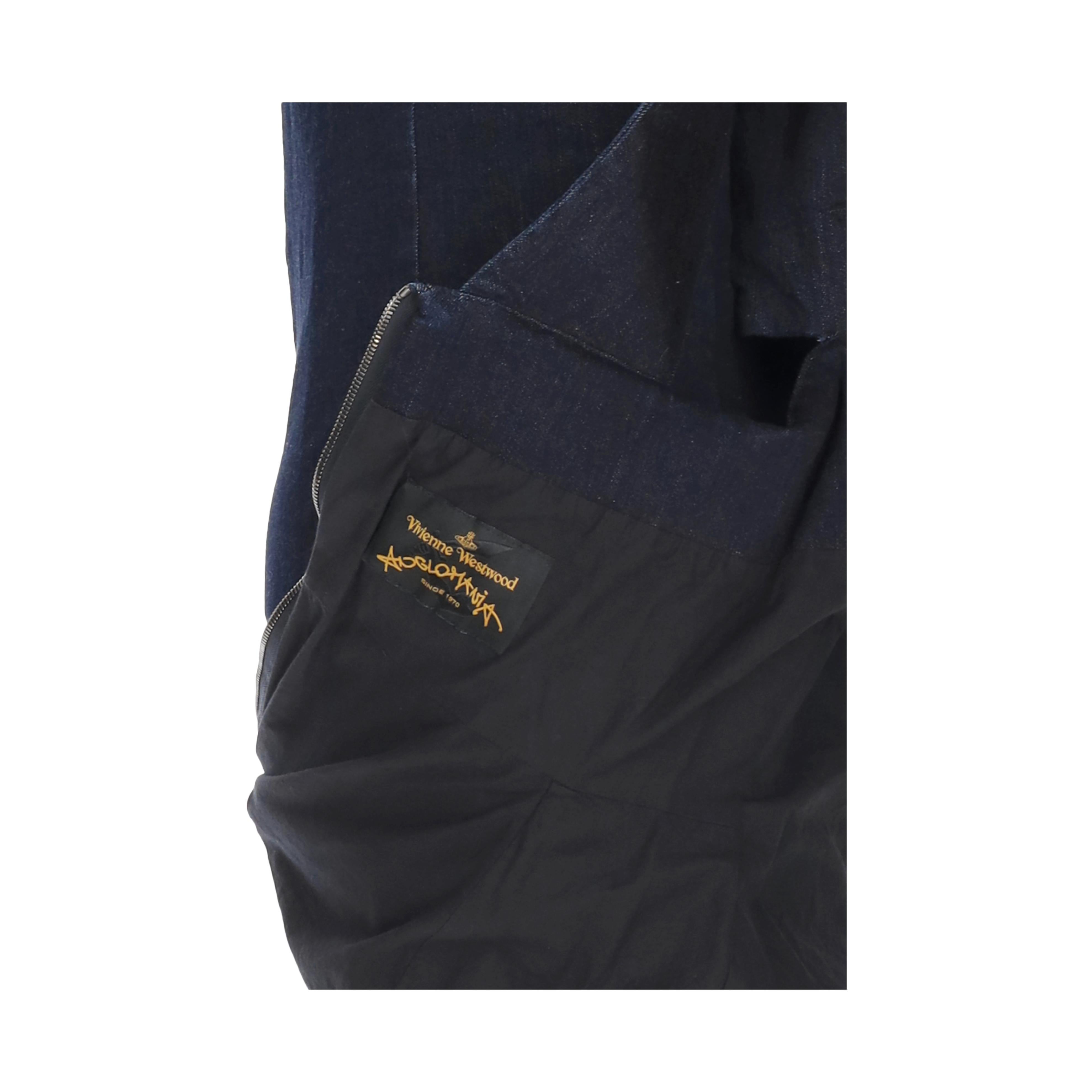 Vivienne Westwood Anglomania Denim-Kleid aus Denim (Schwarz) im Angebot