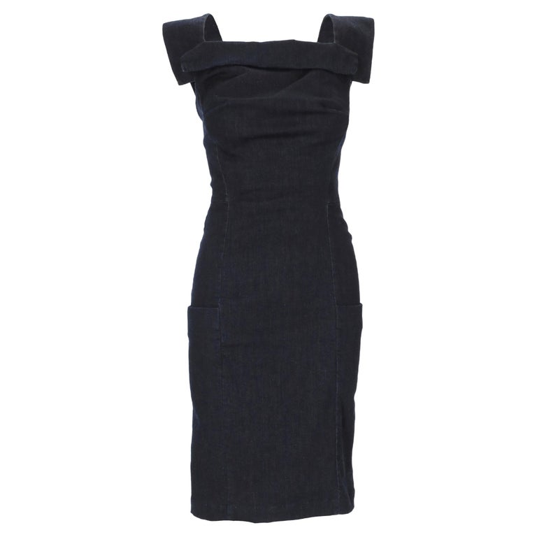 Vivienne Westwood Anglomania Denim Dress For Sale at 1stDibs