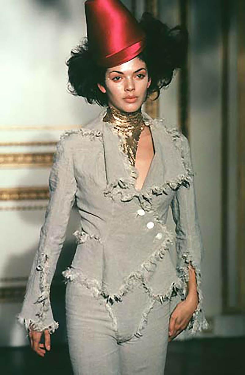 Vivienne Westwood Anglomania Denim Zweiteiliger Anzug, A/W 1998 im Angebot 6