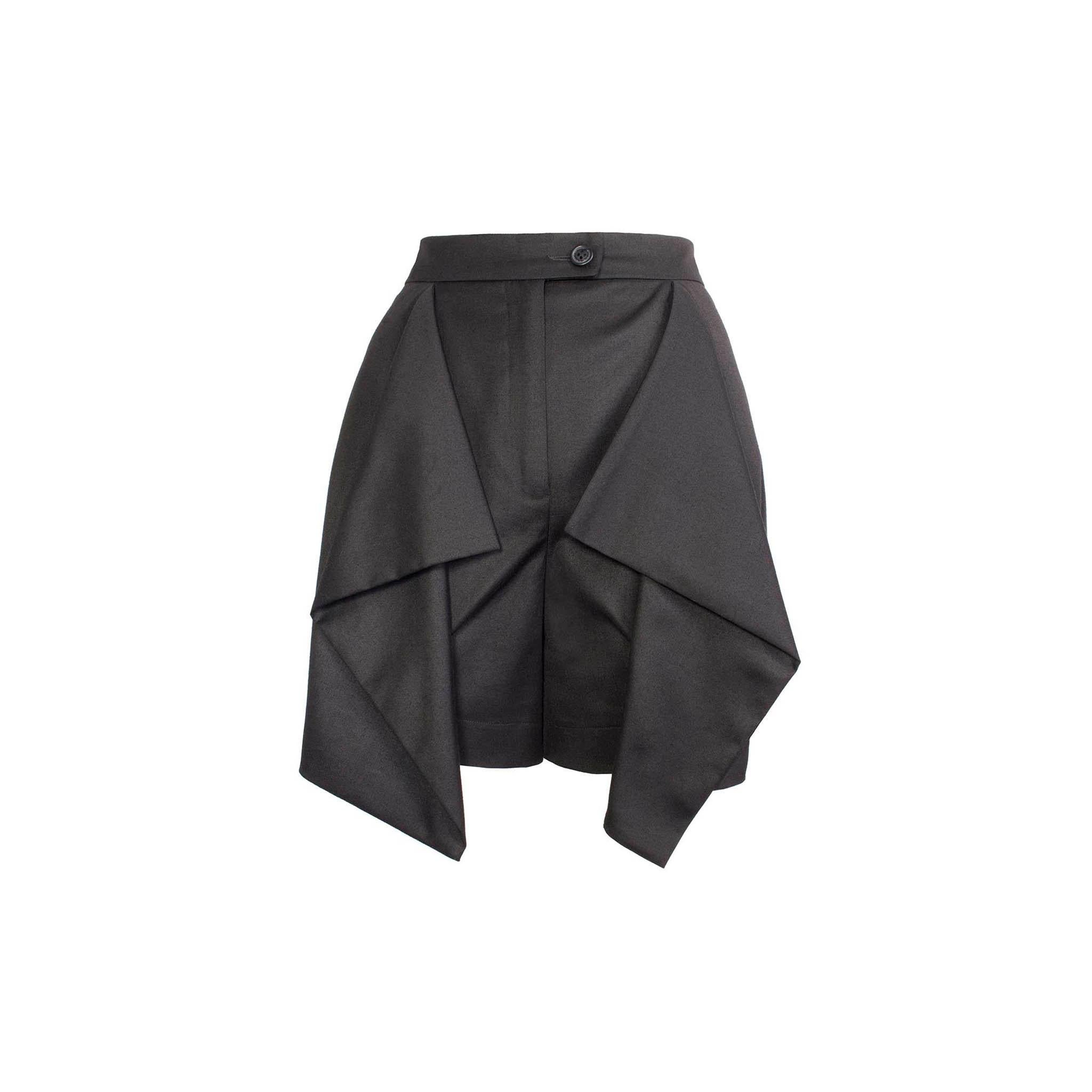 Women's Vivienne Westwood Anglomania Front Drape Panel Skort Shorts