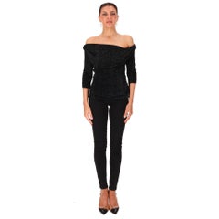 Vivienne Westwood Anglomania Glitter Off-The-Shoulder Top