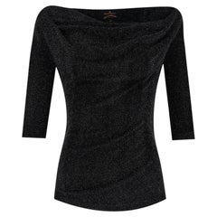 Vivienne Westwood Anglomania Glitter Off-The-Shoulder Top