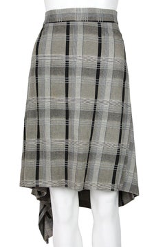 Vivienne Westwood Anglomania Grey and Black Plaid Skirt