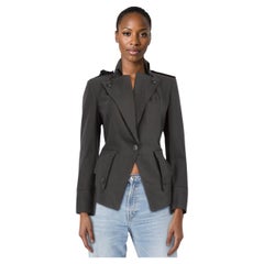 Vivienne Westwood Anglomania Chaqueta de lana gris de manga larga Talla S