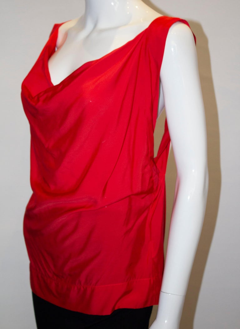 Vivienne Westwood Anglomania Red Top For Sale at 1stDibs | vivienne ...