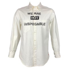 VIVIENNE WESTWOOD ANGLOMANIA Shirt aus cremefarbener Baumwolle mit Knopfleiste