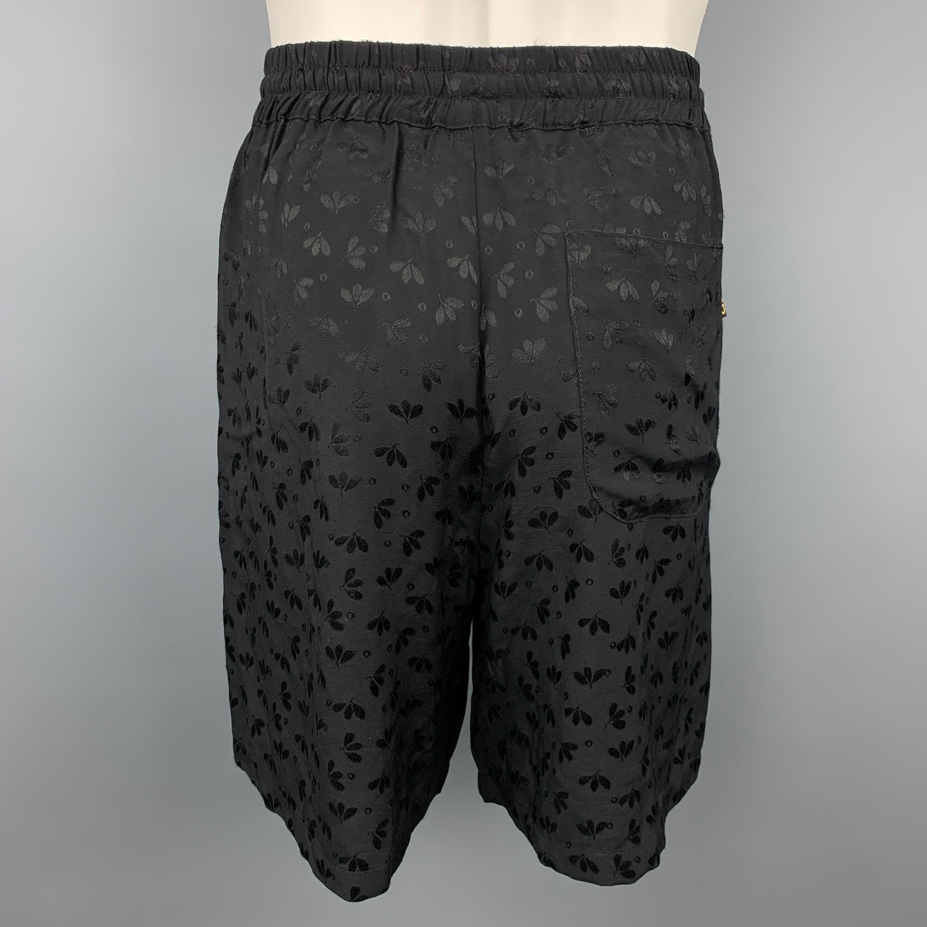 VIVIENNE WESTWOOD Anglomania Size XS Black Viscose Elastic Waistband Shorts In Excellent Condition In San Francisco, CA