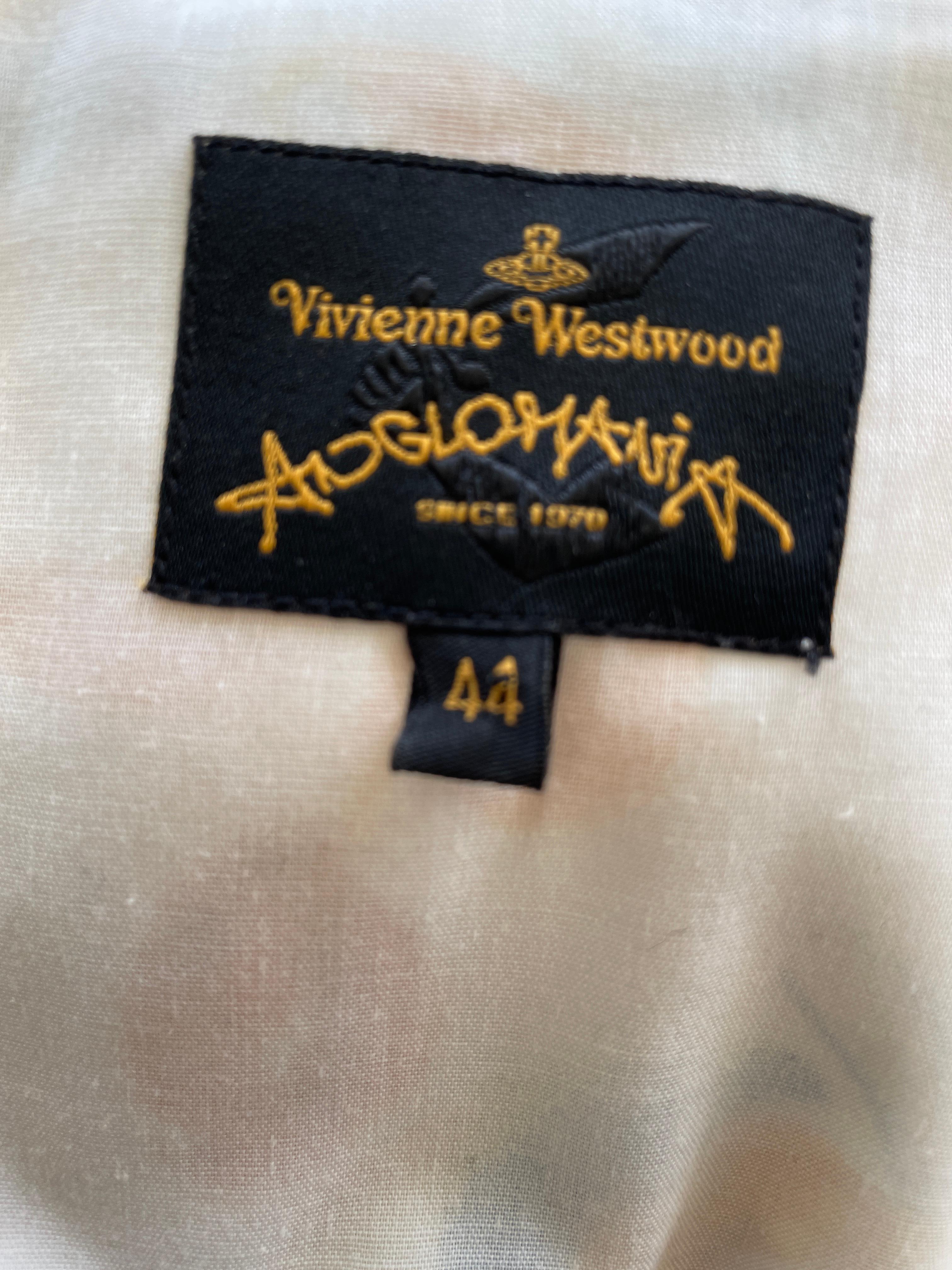 Women's Vivienne Westwood Anglomania Vintage Cotton Floral Off the Shoulder Dress For Sale