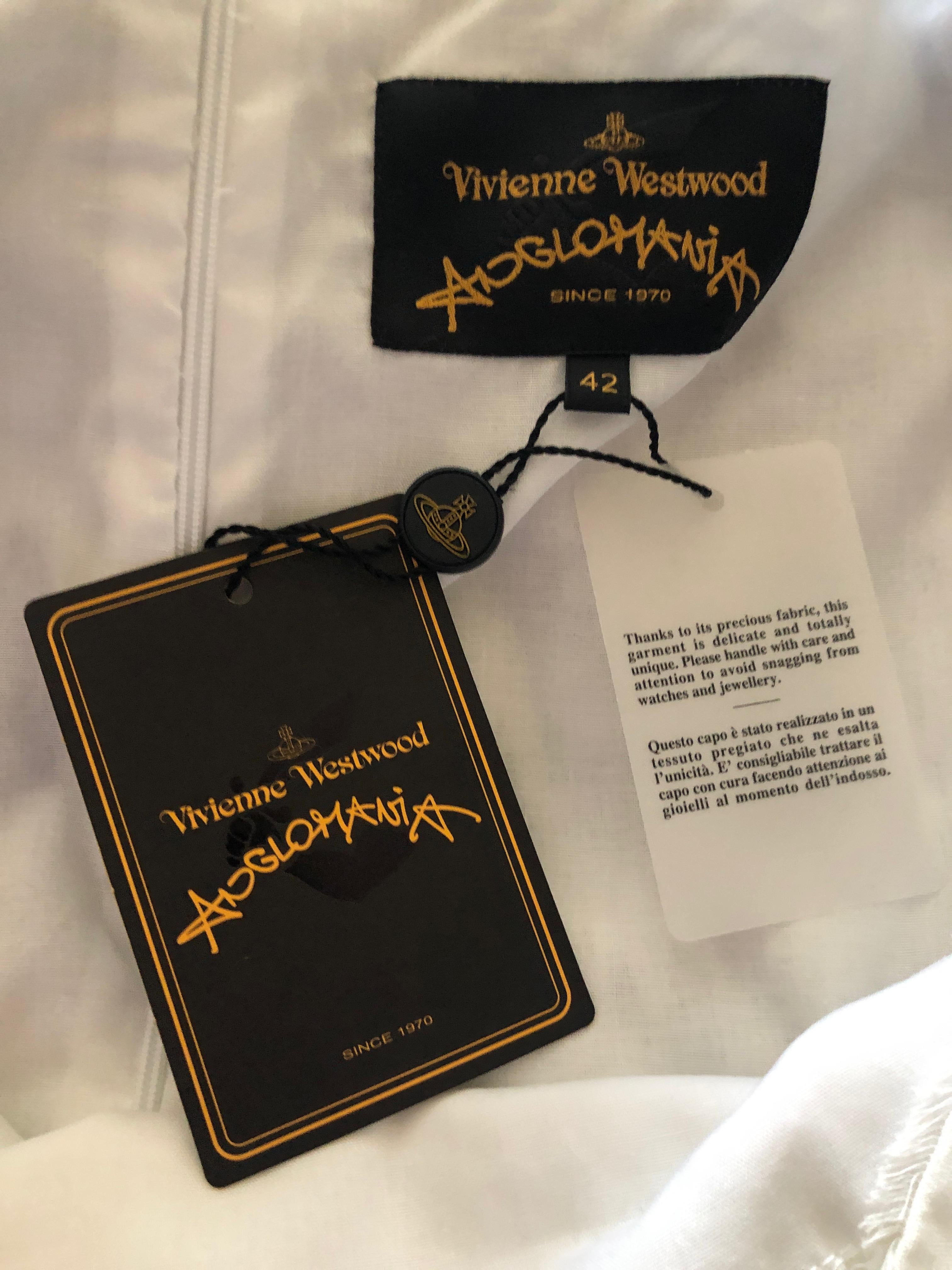 Vivienne Westwood Anglomania White Cotton 