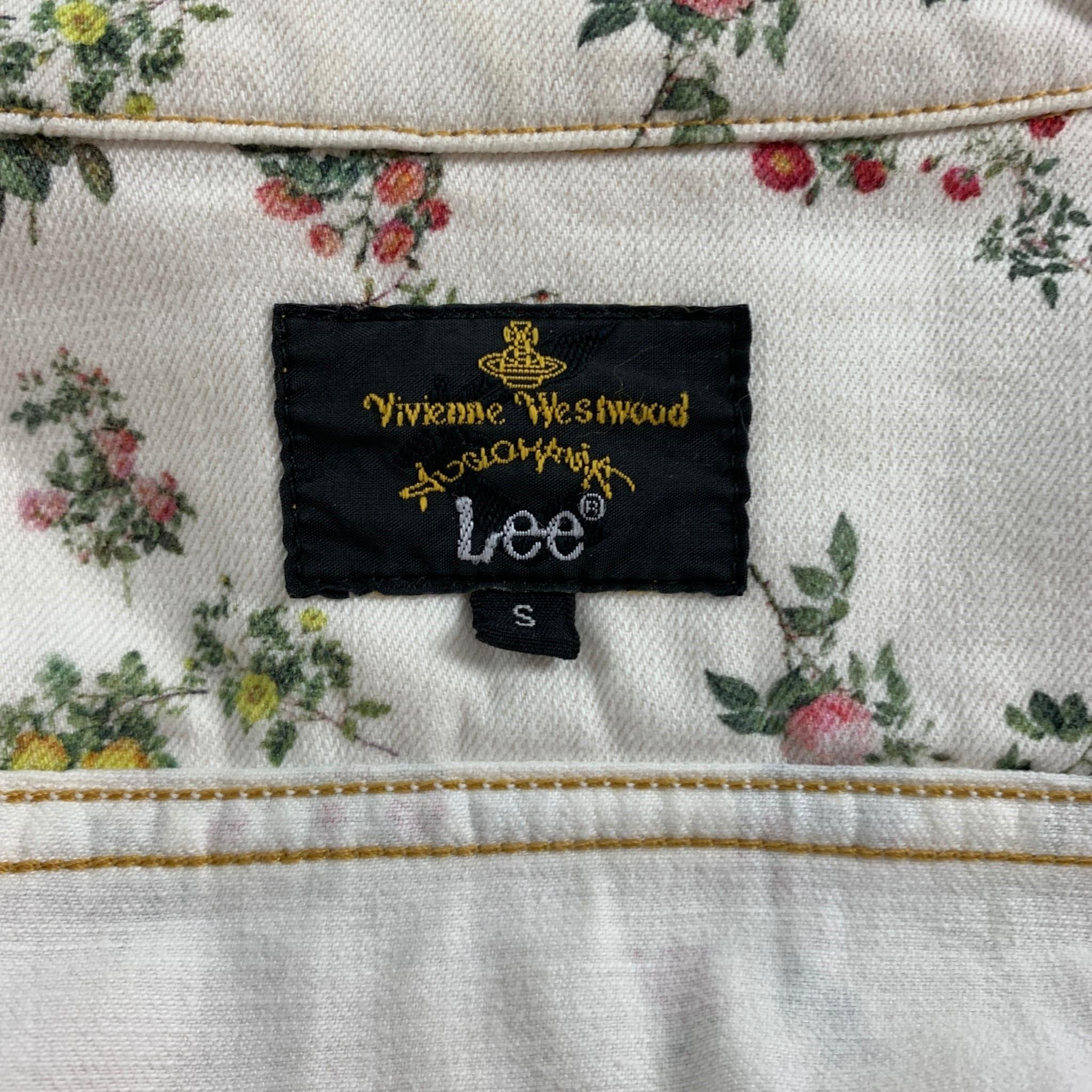 Women's VIVIENNE WESTWOOD ANGLOMANIA x LEE Size S Multi-Color Floral Cotton Jacket