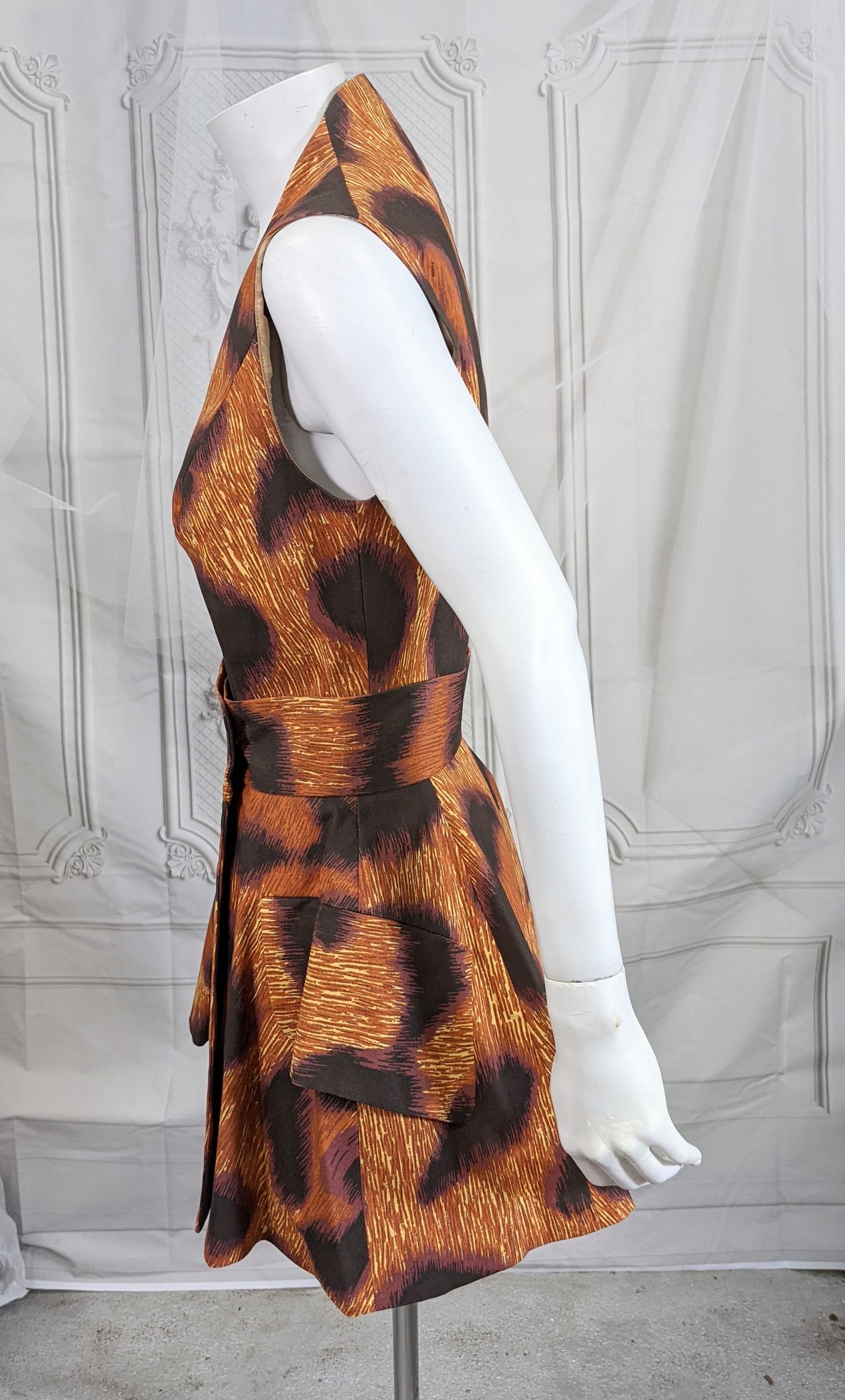 Brown Vivienne Westwood Animal Print Skirt Suit