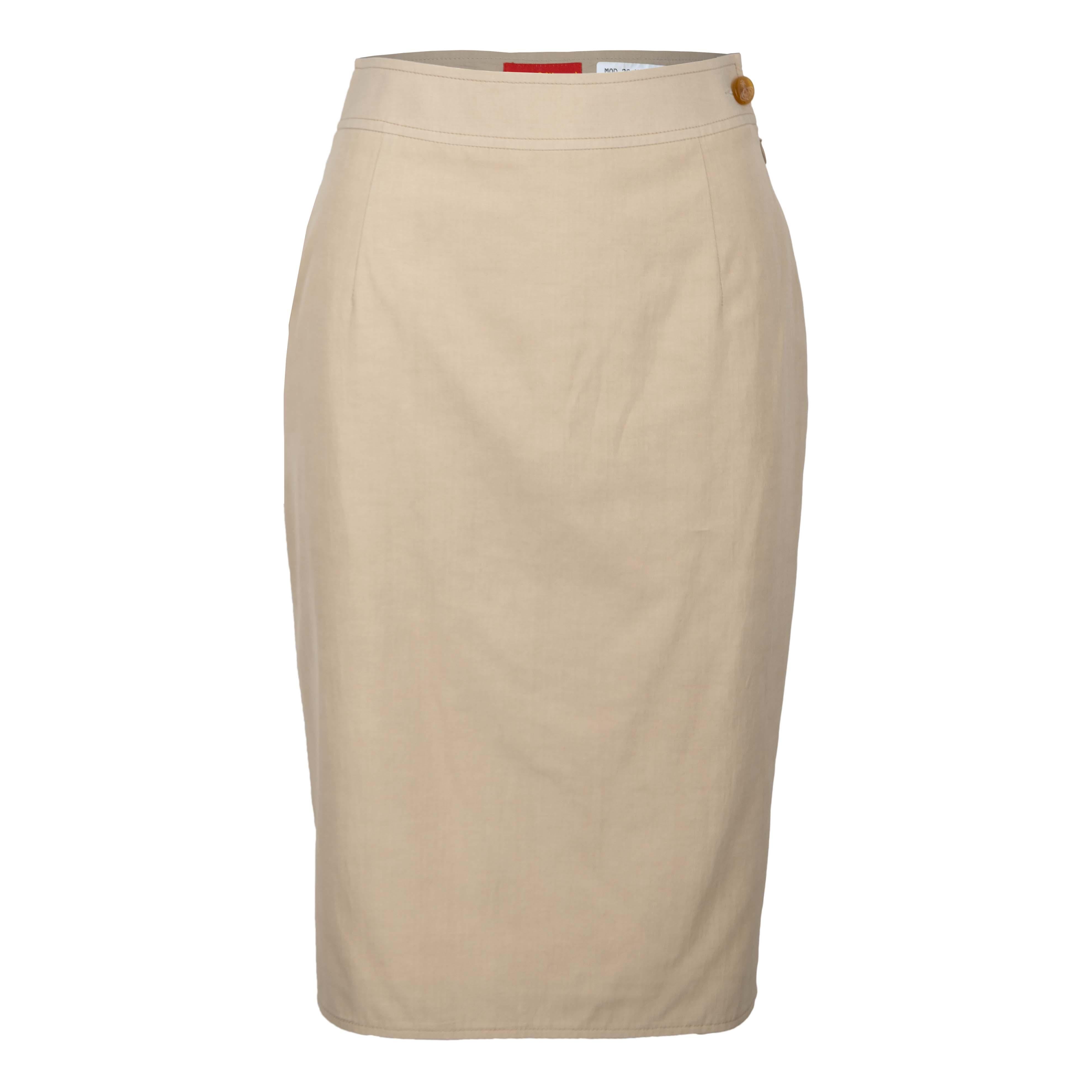 Vivienne Westwood Beige Skirt and Jacket Set - '00s For Sale 2