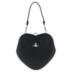 Vivienne Westwood Belle Heart Top Handle Bag — Black