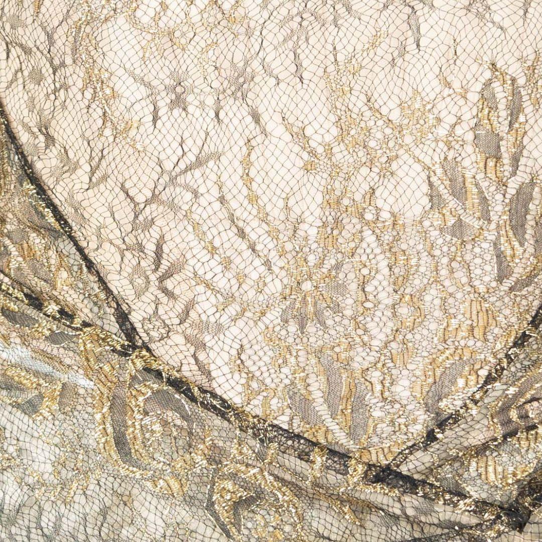 Vivienne Westwood Black and Golden Lace Corset - '00s For Sale 1