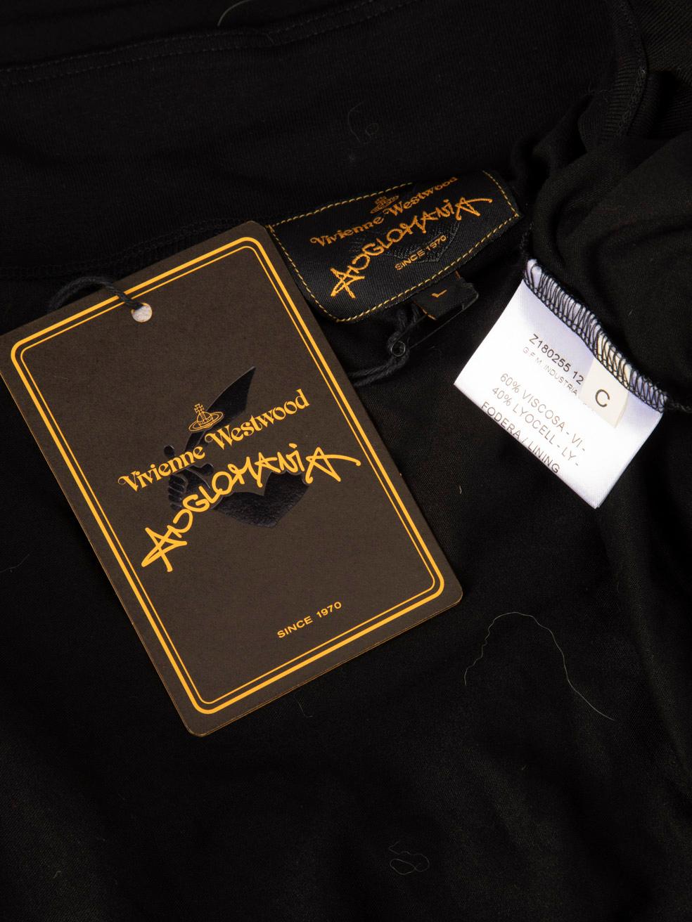 Robe drapée noire Vivienne Westwood, taille L Pour femmes en vente
