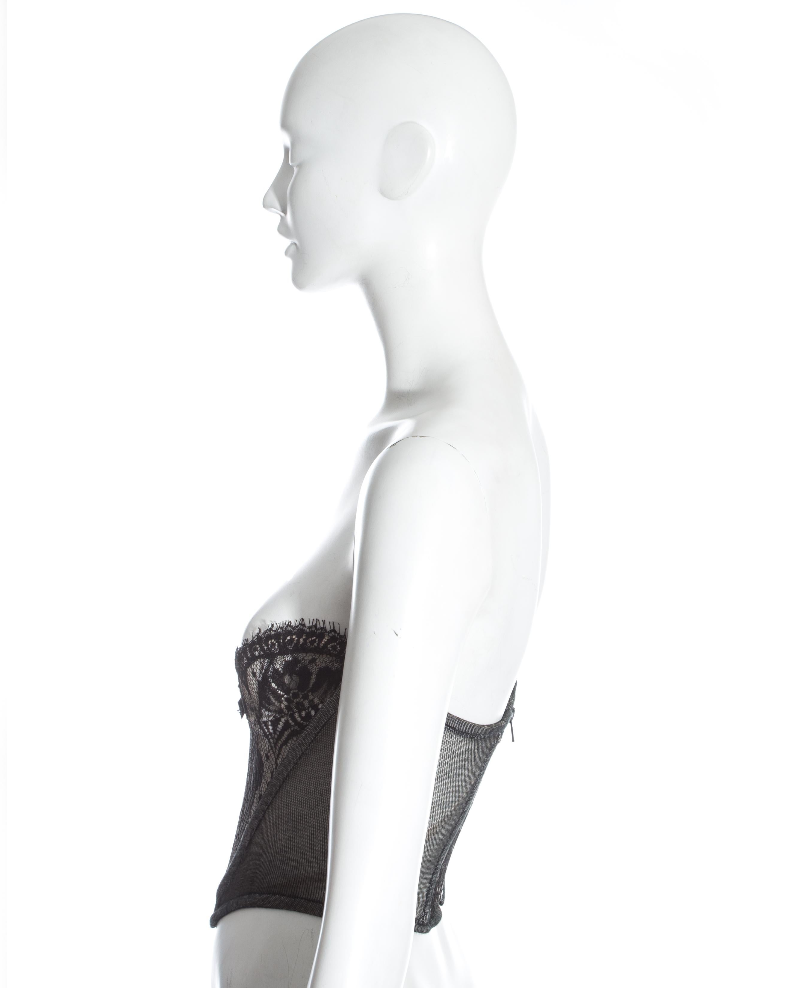 Vivienne Westwood black lace bustier corset, fw 1994 2
