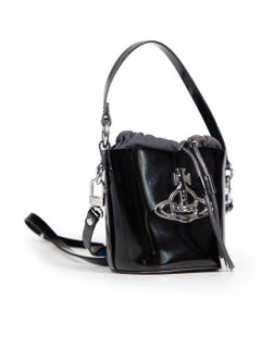 Vivienne Westwood Black Leather Daisy Bucket Bag