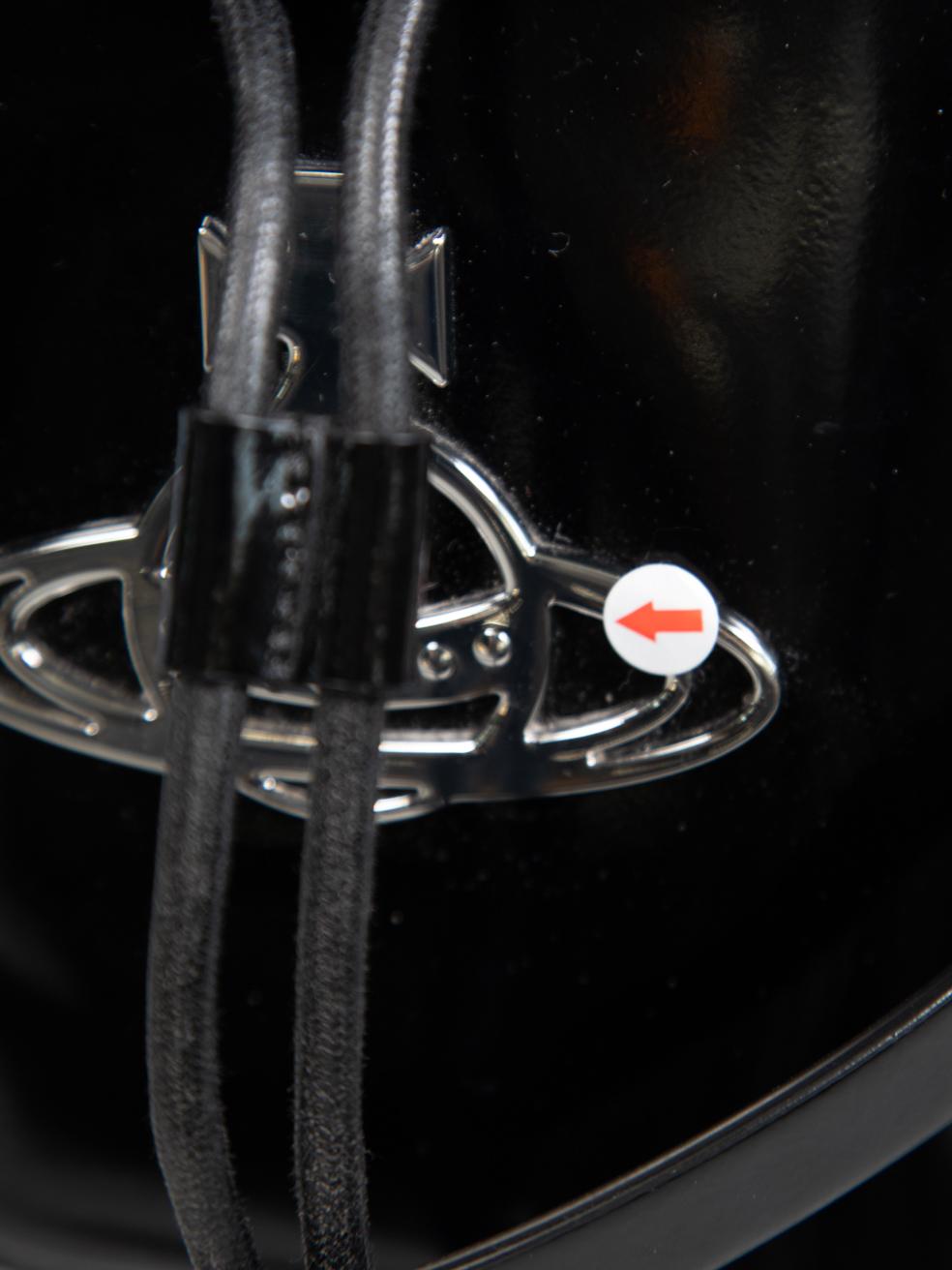 Vivienne Westwood Black Leather Daisy Bucket Bag 4