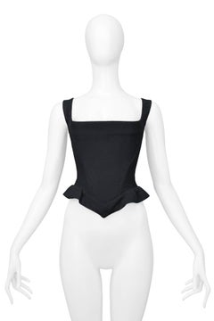 Vivienne Westwood Black Peplum Corset Top