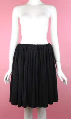 Vivienne Westwood Black Pleated Skirt, AW 1987, "Harris Tweed" One Size