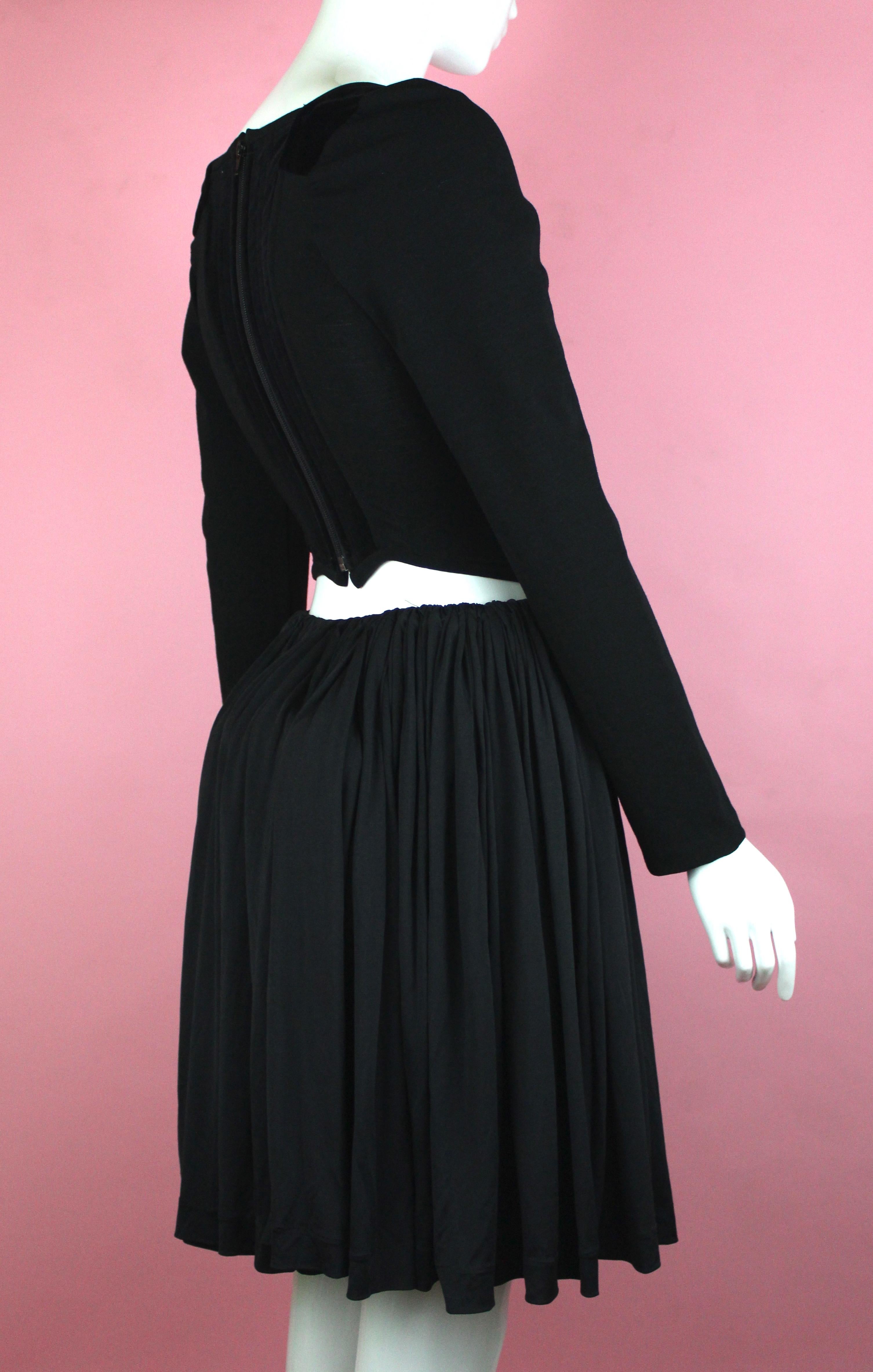 Vivienne Westwood Black Pleated Skirt, AW 1987, 