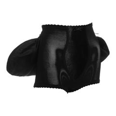 Used Vivienne Westwood black power mesh and satin panties and bustle set, ss 1995