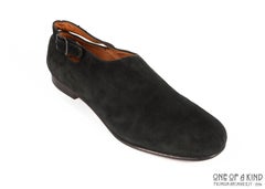 Vivienne Westwood black suede round toe pumps