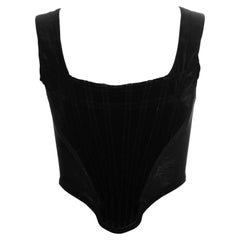 Vivienne Westwood black velvet corset, fw 1991