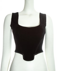 Vivienne Westwood black velvet corset, fw 1995