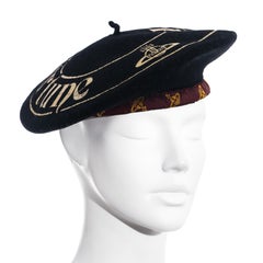 Berretto 'Bride of Fortune' in lana nera di Vivienne Westwood, ss 1988