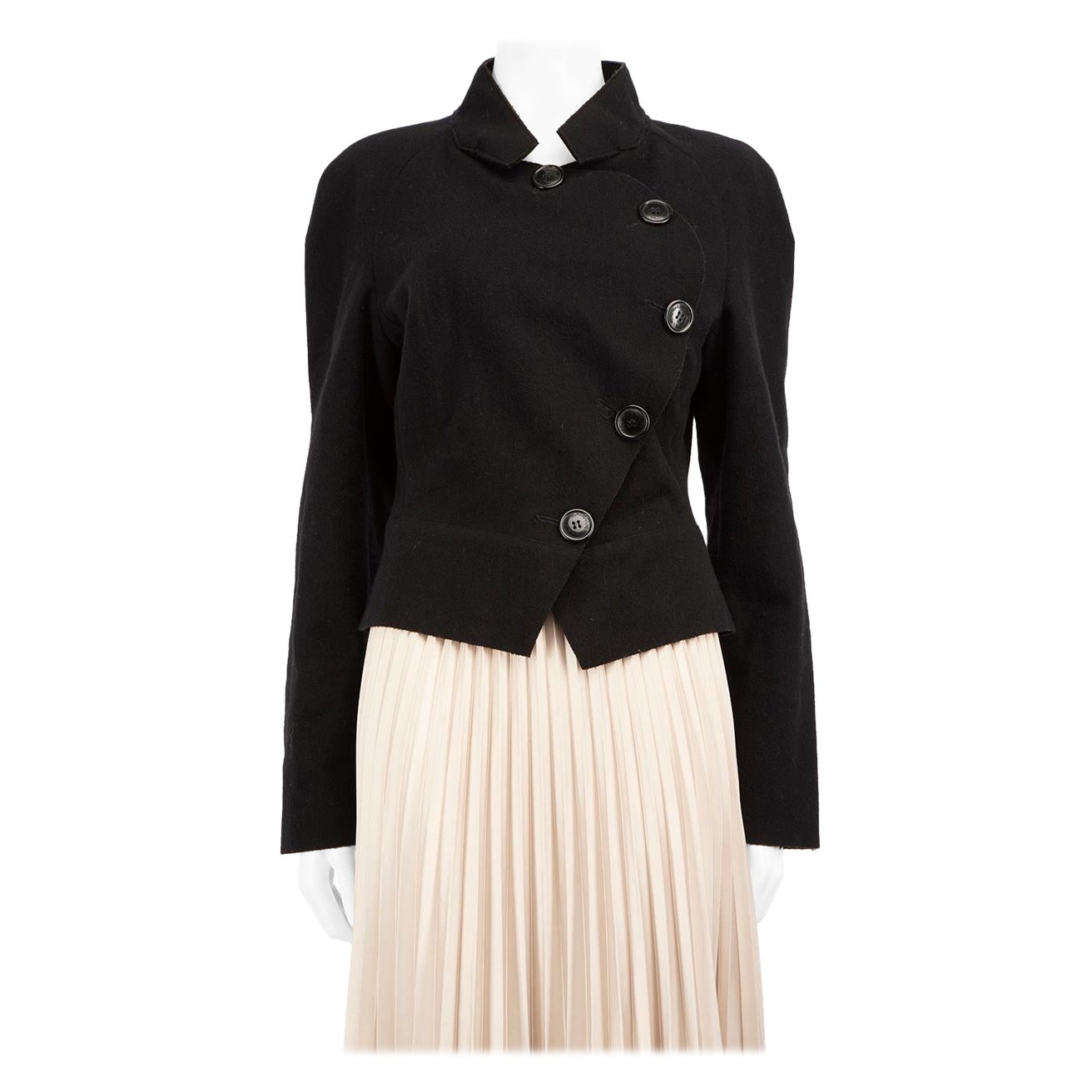 Vivienne Westwood Black Wool Buttoned Jacket Size XL