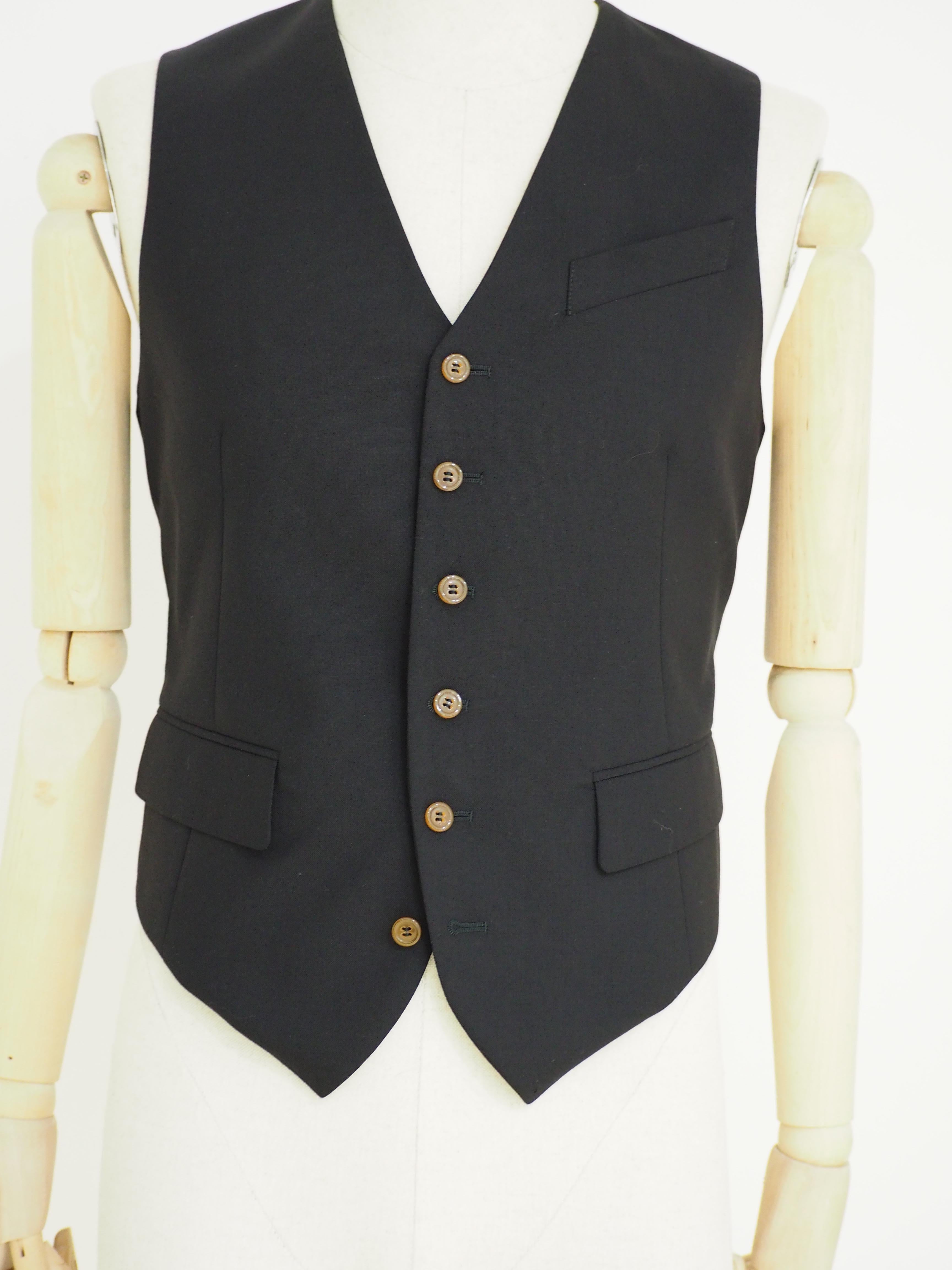 Vivienne Westwood black wool vest
size 48