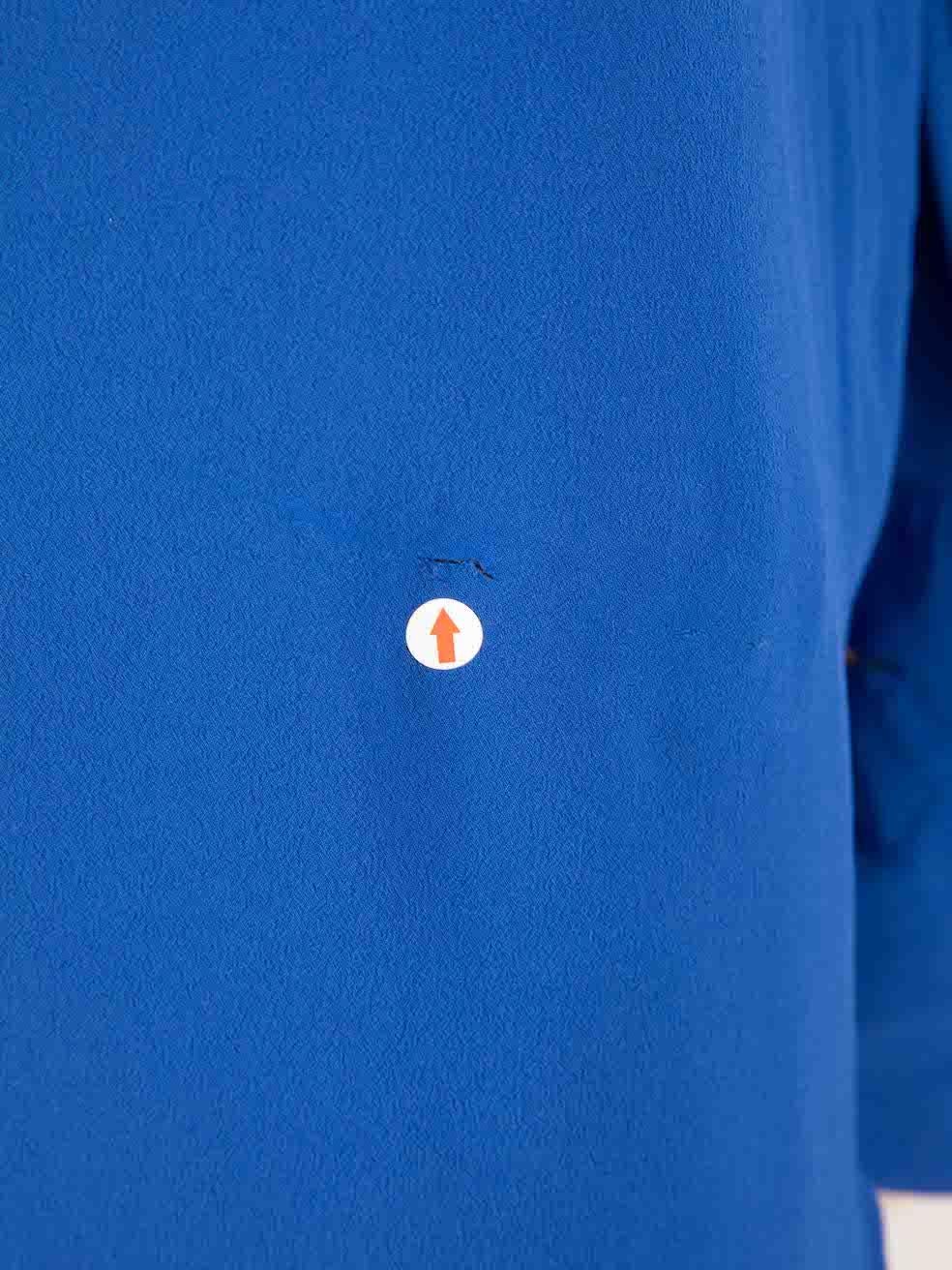 Chemise bleue à col boutonné Vivienne Westwood, Taille L en vente 1