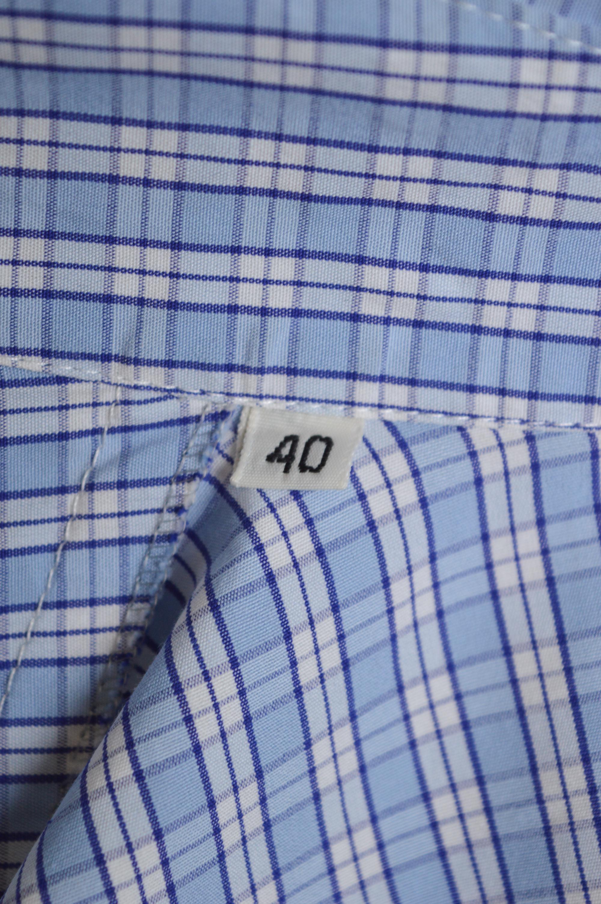 Vivienne Westwood Blue & White Plaid Checked High Collar shirt dress circa 1994 11