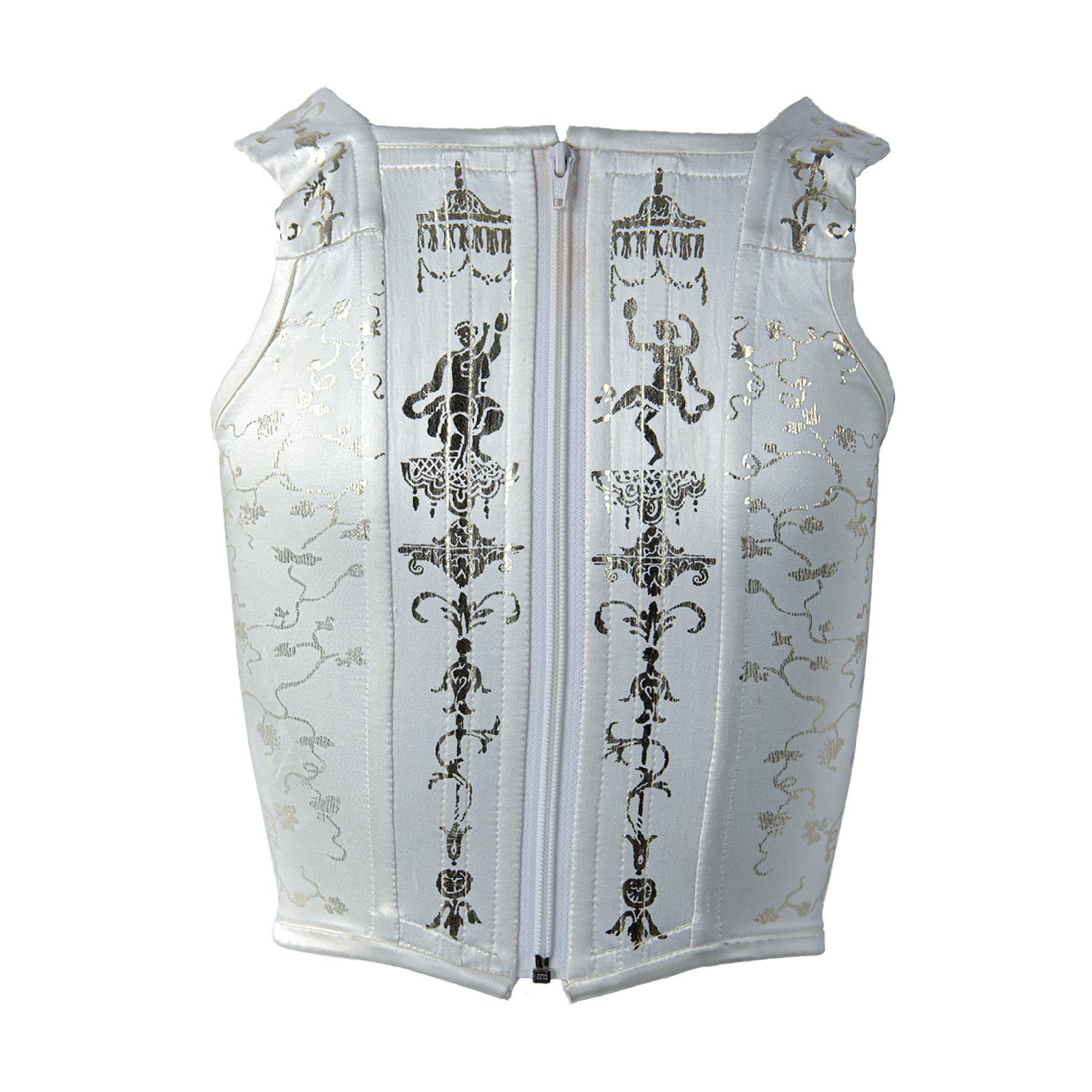 Vivienne Westwood Boned Printed Corset - '90s In Excellent Condition In Milano, IT