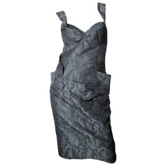 Vivienne Westwood Brocade Crossover Dress at 1stDibs