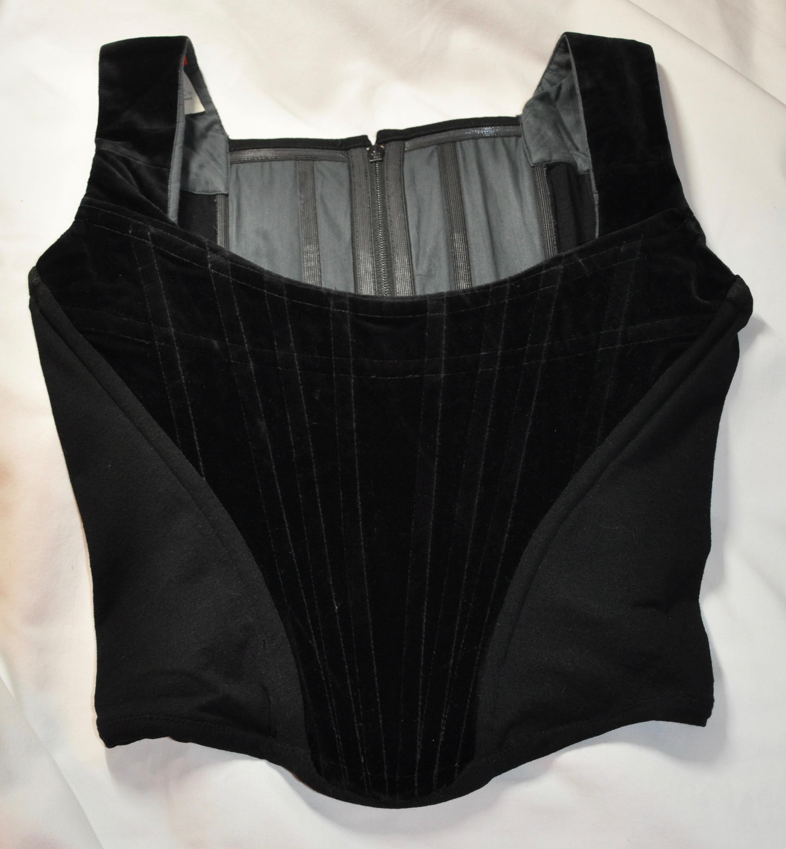 vivienne westwood black corset top