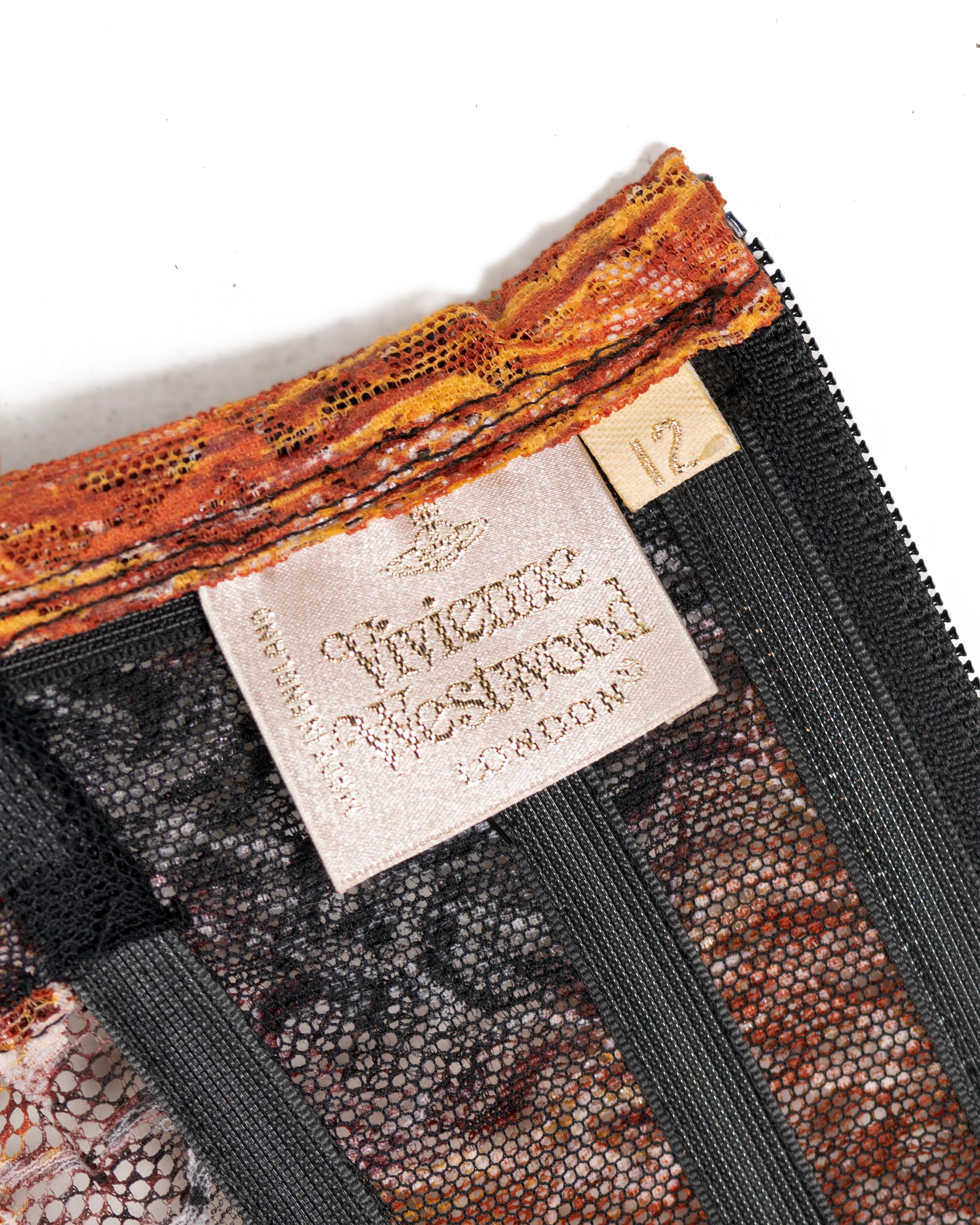 Vivienne Westwood 'Cafe Society' Cheetah Print Lace Corset, SS 1994 For Sale 5