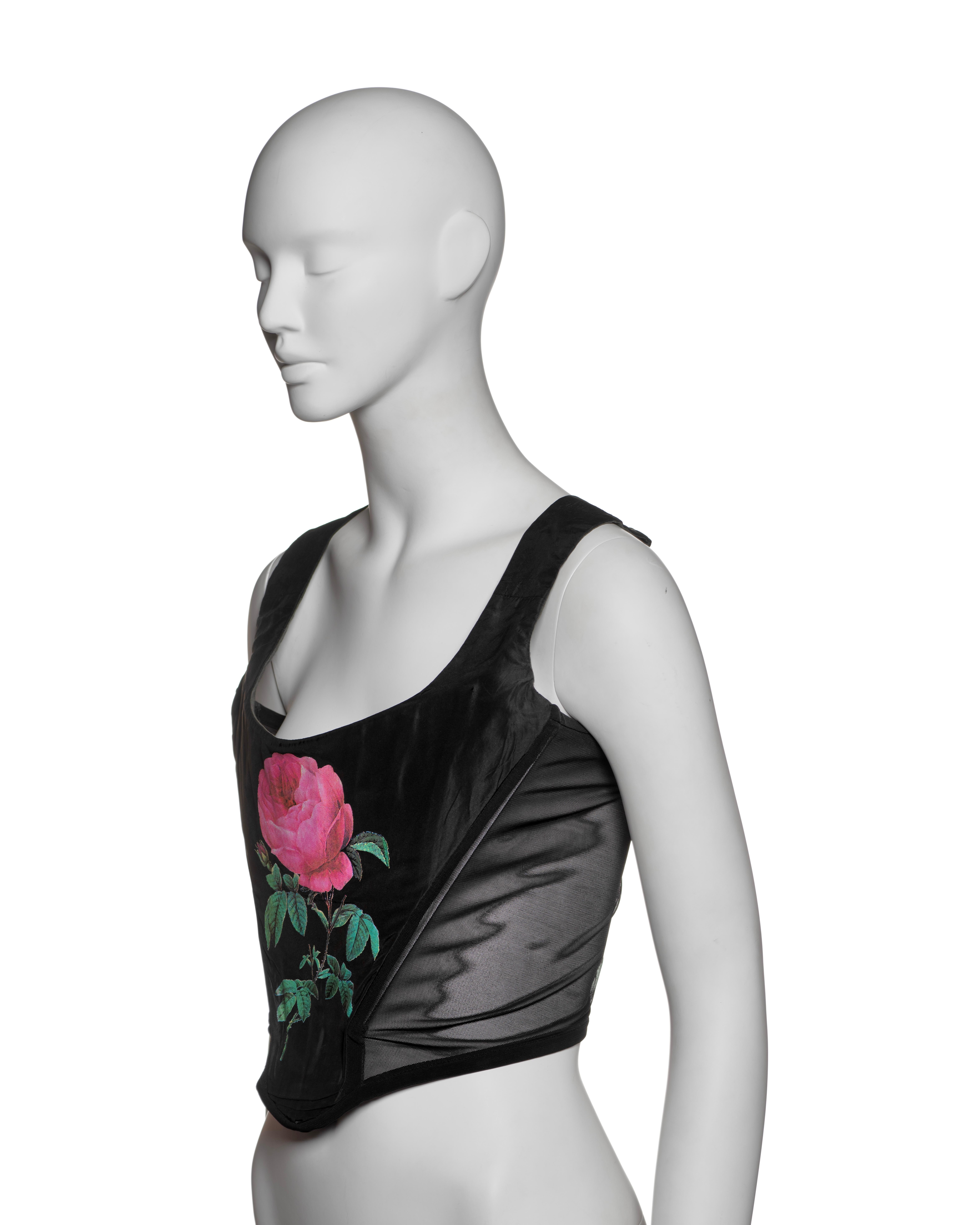 Vivienne Westwood 'Cafe Society' Corset with Pink Rose Print, SS 1994 3