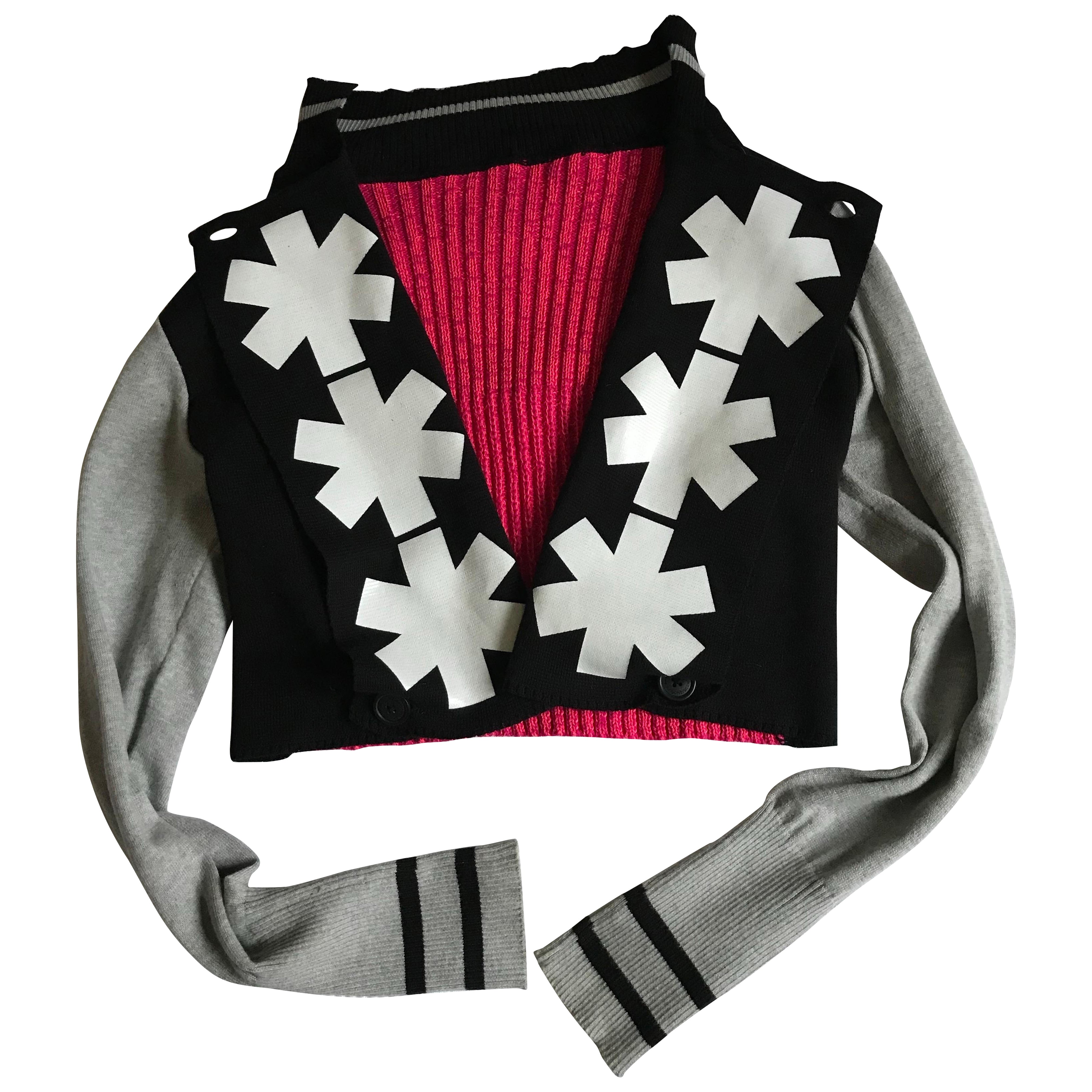 VIVIENNE WESTWOOD Cardigan en coton et cachemire. en vente