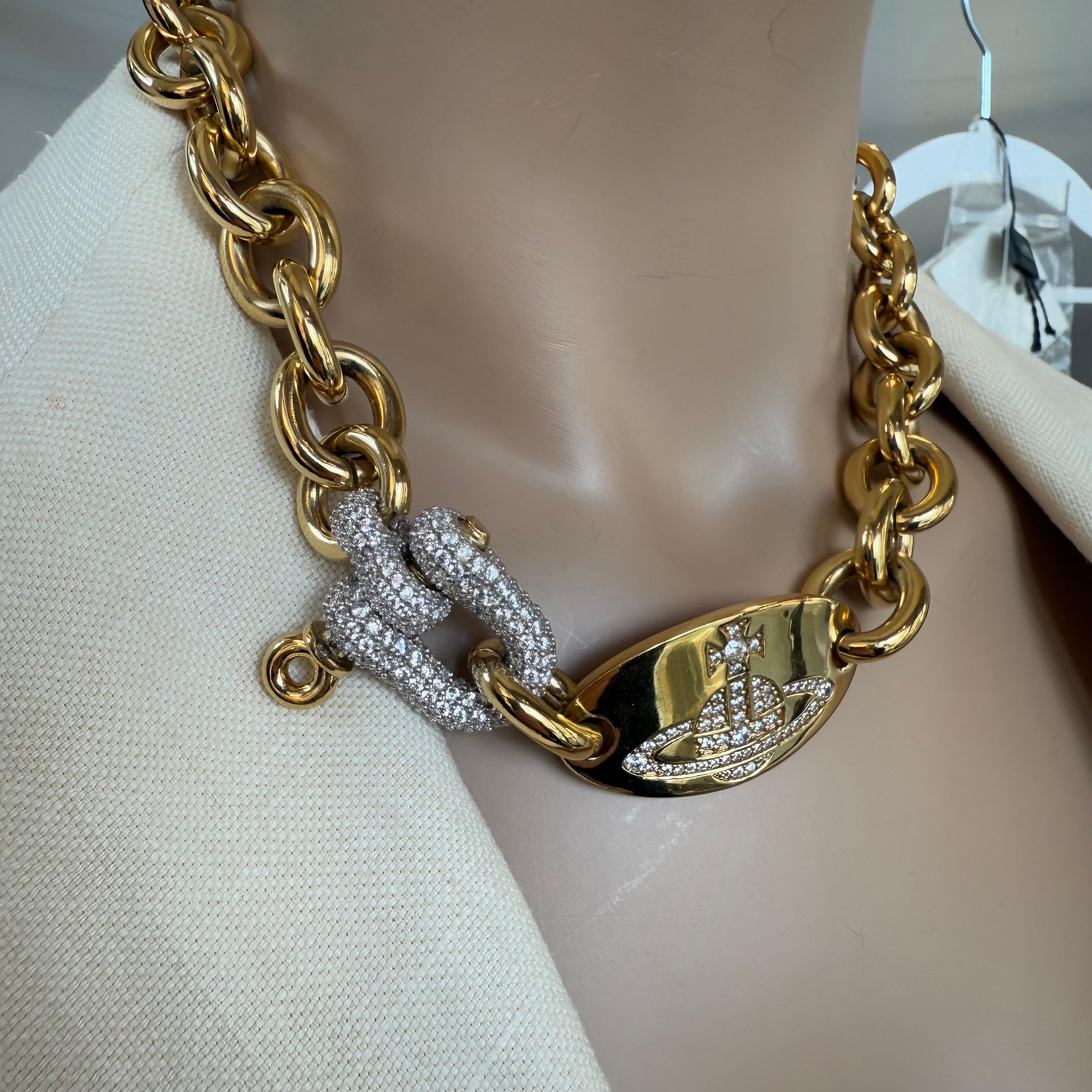 Vivienne Westwood Chain Necklace In Excellent Condition In Gazzaniga (BG), IT