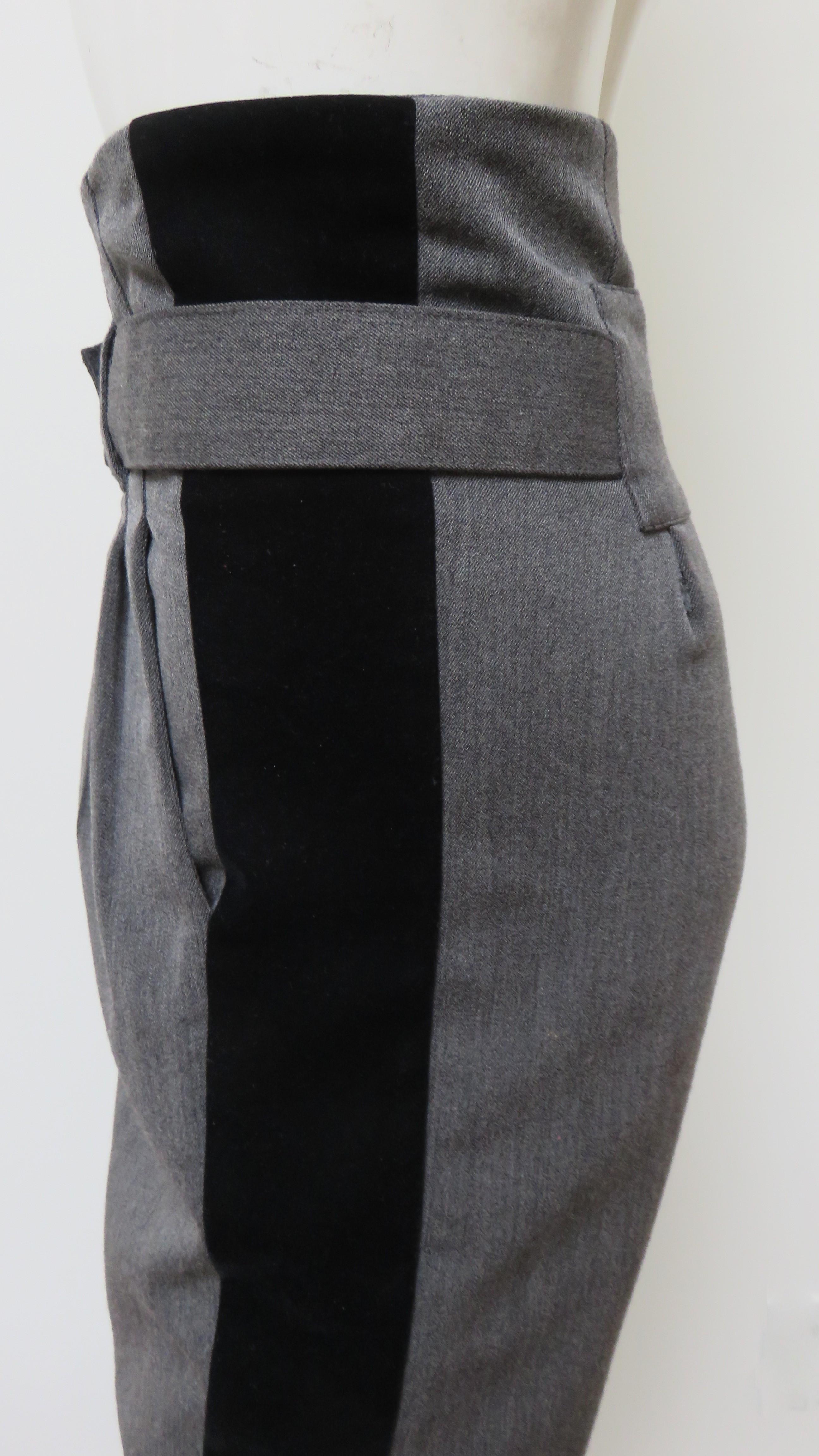 Vivienne Westwood Color Block Pants with Black Trim For Sale 1