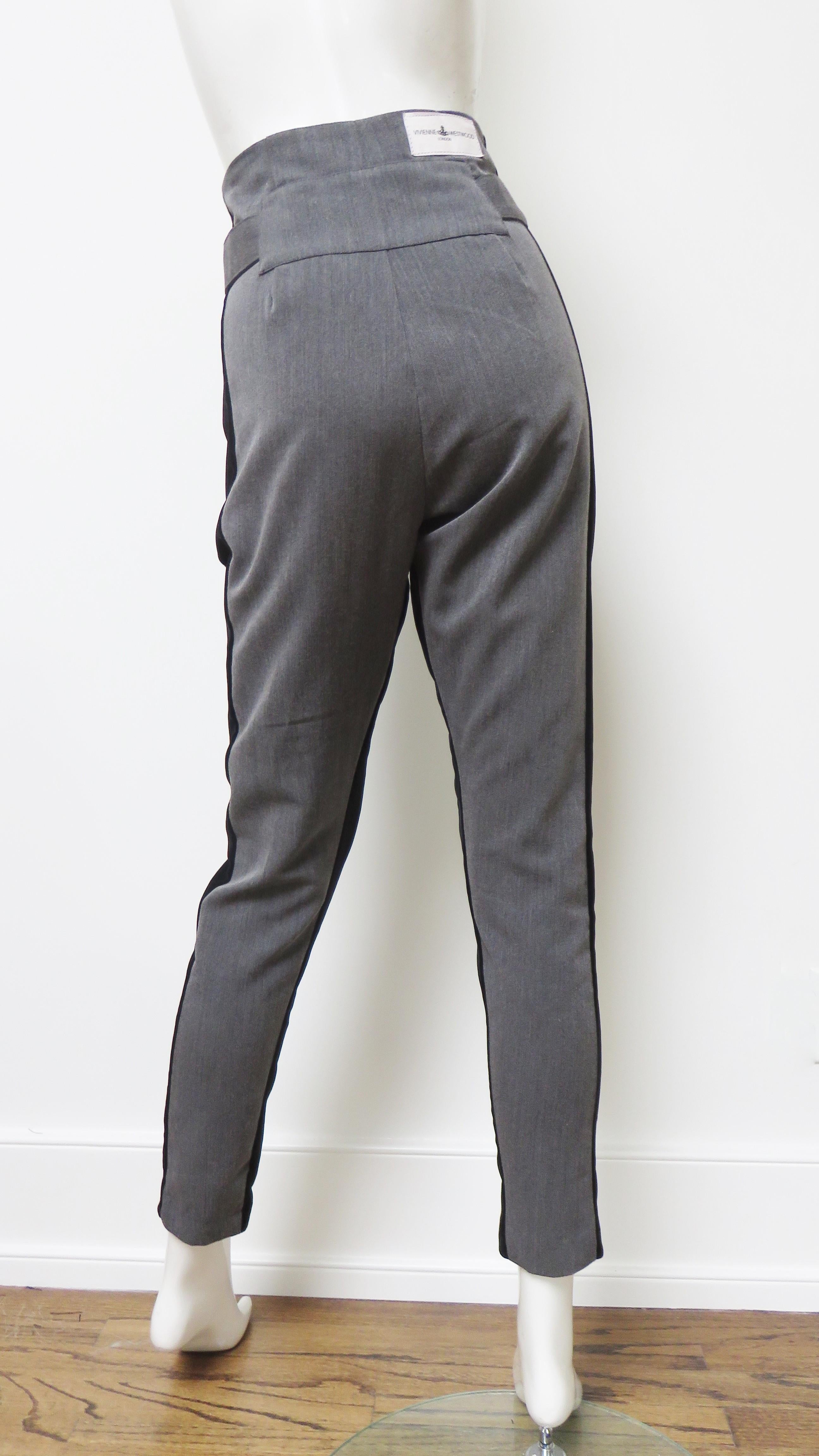 Vivienne Westwood Color Block Pants with Black Trim For Sale 3