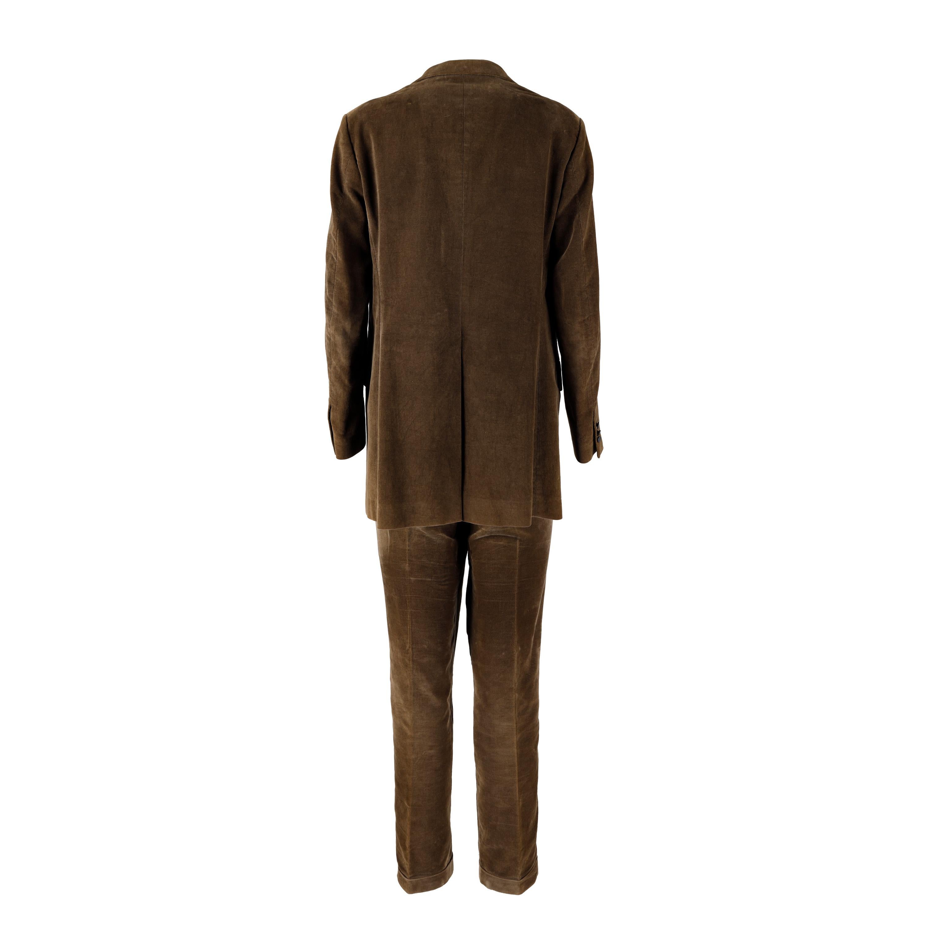 Vivienne Westwood Corduroy Suit  In Excellent Condition For Sale In Milano, IT