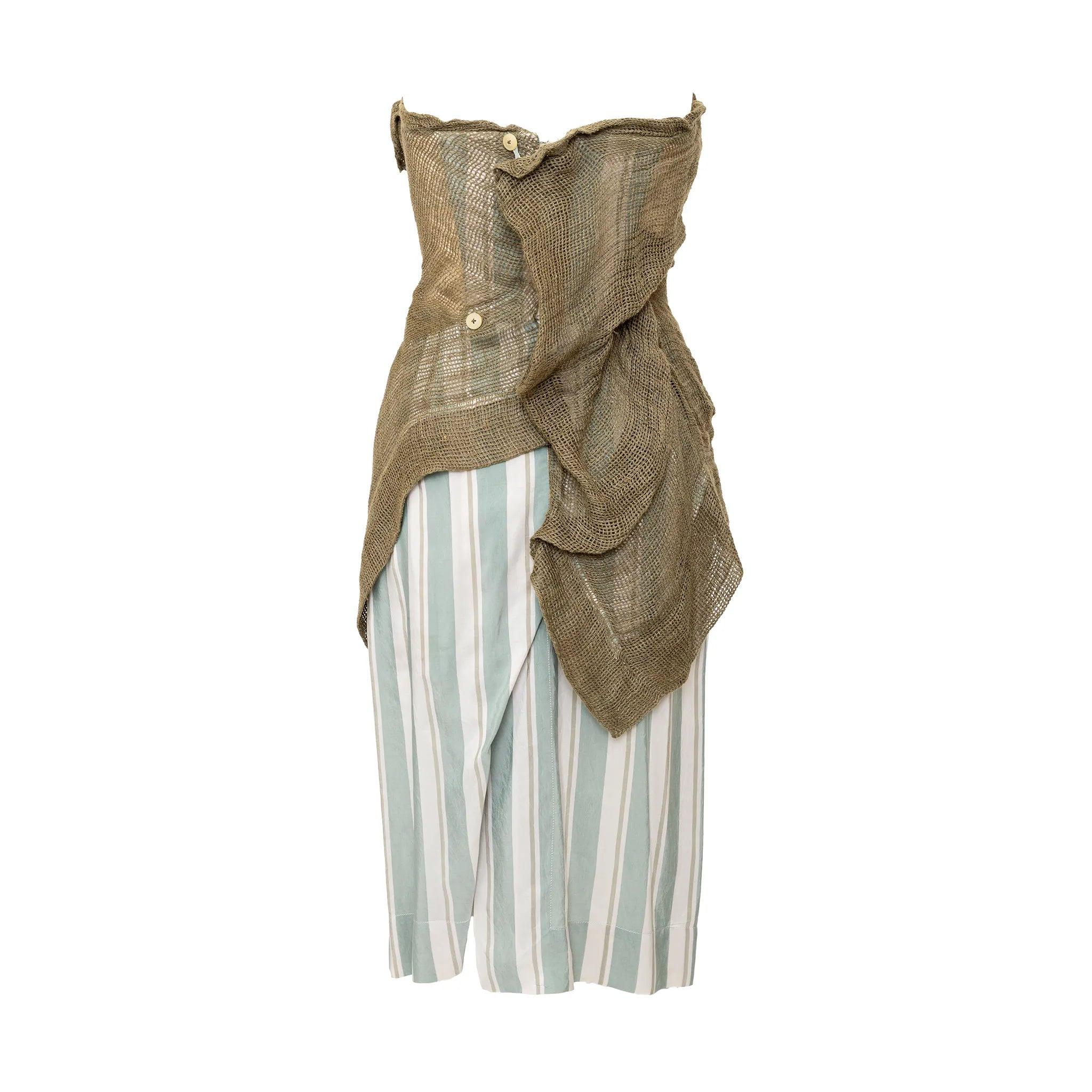 Vestido corsé Vivienne Westwood - Años 00 Marrón en venta