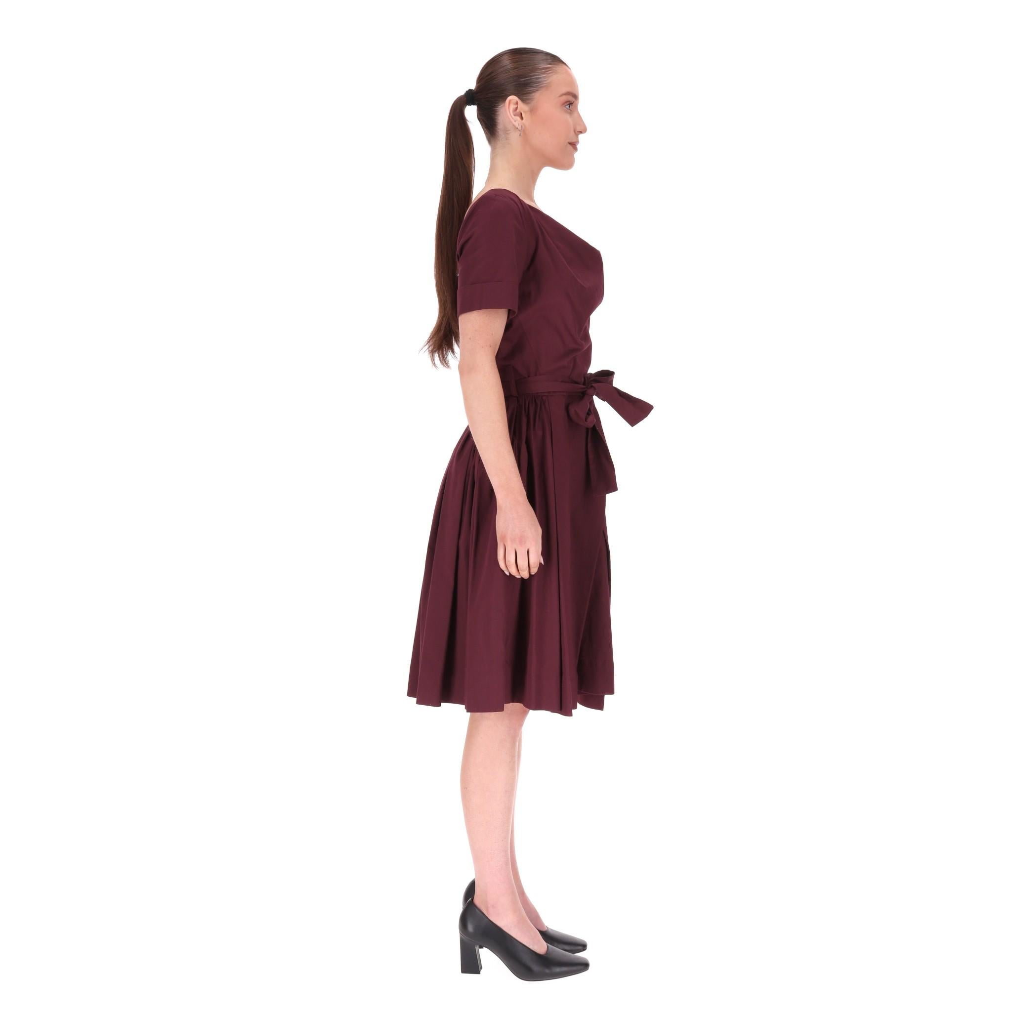 Black Vivienne Westwood Cotton Belted A-Line Dress
