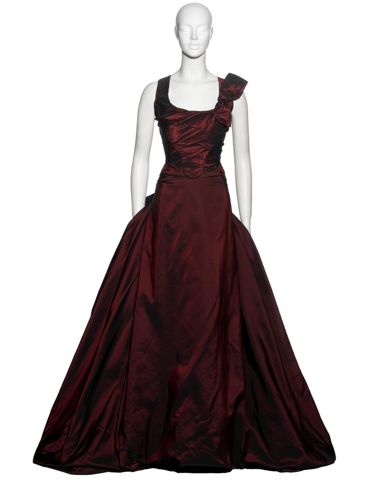 Vivienne Westwood Couture red taffeta corset and ballgown skirt