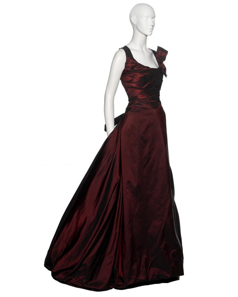 Temptress Gala Corset Taffeta Red Carpet Gown Black