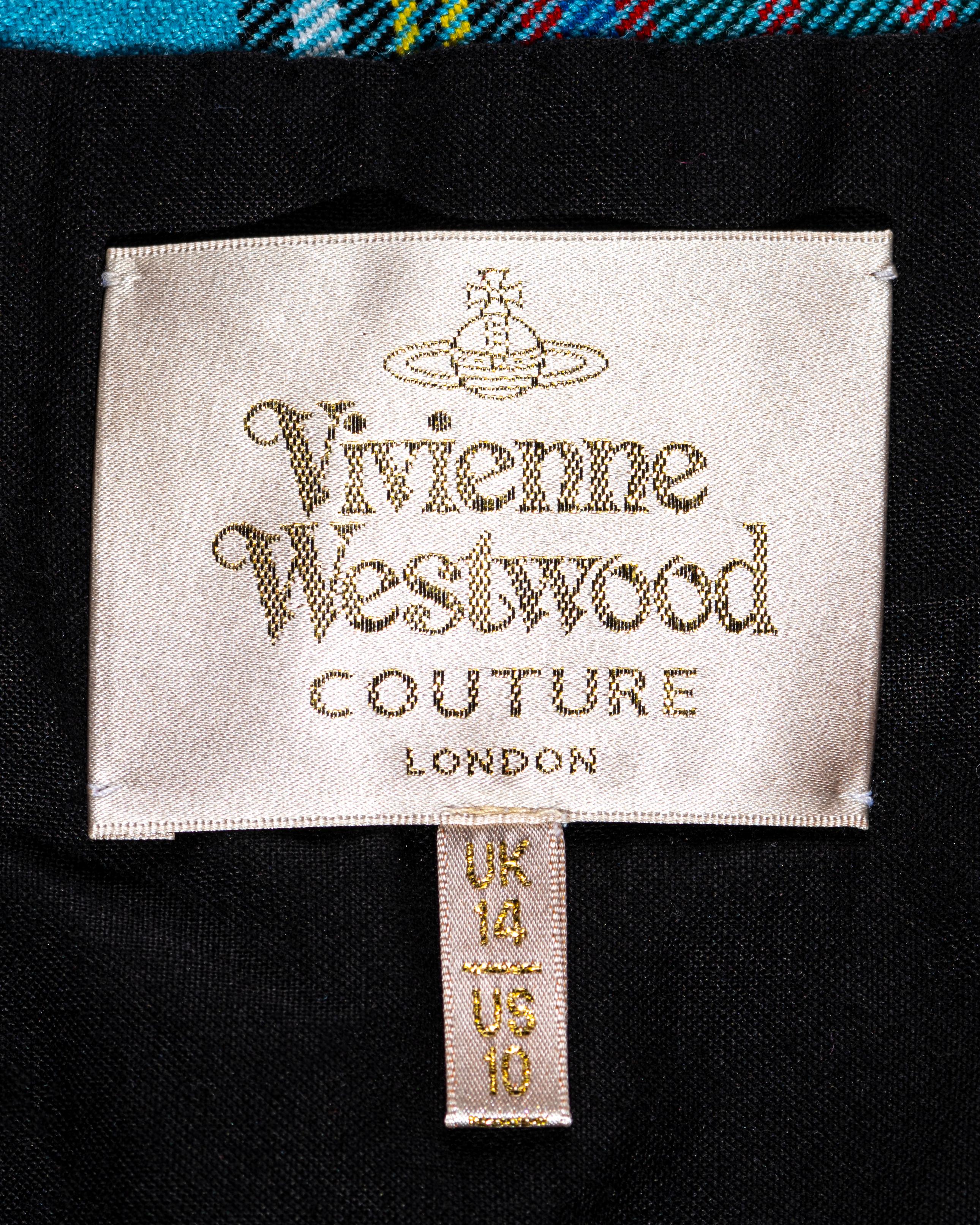 Vivienne Westwood Couture tartan wool mini kilt skirt, c. 1990s at 1stDibs