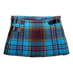 Vivienne Westwood Couture tartan wool mini kilt skirt, c. 1990s